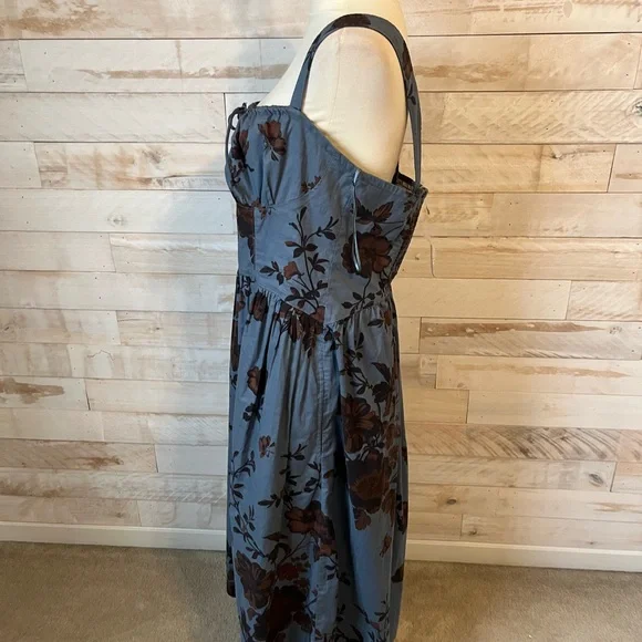 Free People Blue Floral Midi Dress - Picture 6 of 12